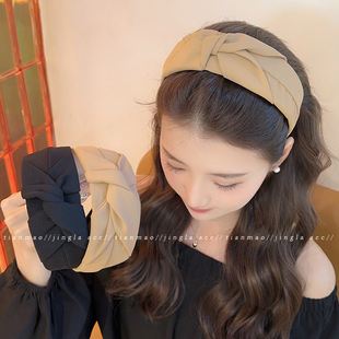 法式 高颅顶压发头箍不勒头洗脸发卡发带头饰夏 宽边发箍女2025新款