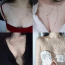 装 项链女款 饰链不掉色女生饰品 爆款 胸链身体链性感锁骨链2025新款