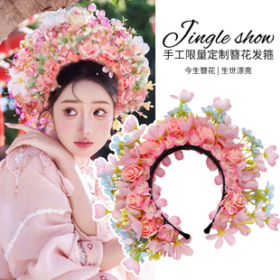 泉州非遗儿童簪花材料包diy发箍送母亲节礼物幼儿园手工簪花头饰