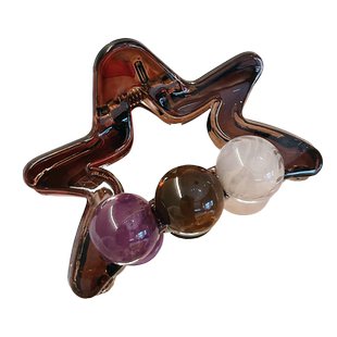 五角星高马尾抓夹女2026新款气质半扎发发夹后脑勺鲨鱼夹头饰夹子