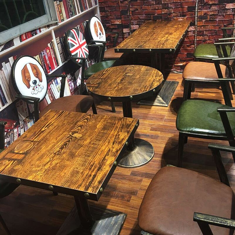 极速复古工业f风酒吧清吧烧烤店桌椅咖啡餐厅音乐餐吧商用沙发卡