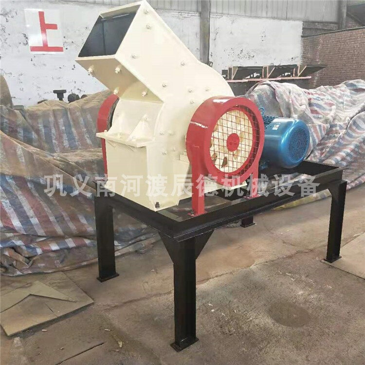 新款小型移动g式锤式破碎机重型建筑垃圾粉碎机砖头水泥块制砂机