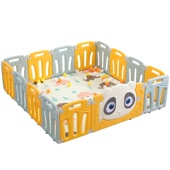 极速小孩围栏安全护栏地上防护栏婴儿客厅宝宝爬行垫一体幼儿围可