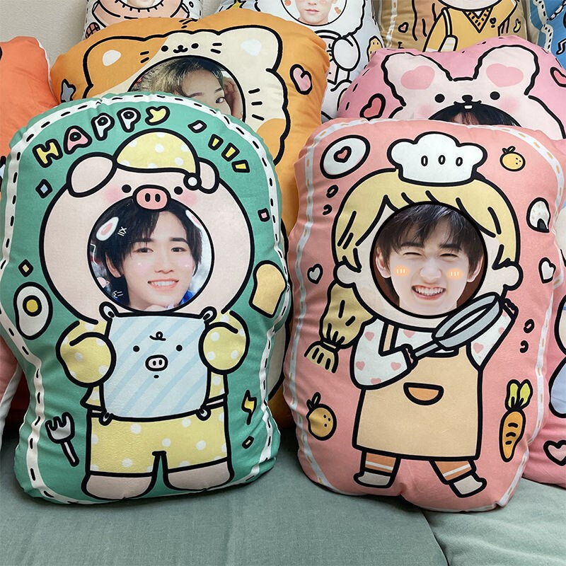 宋亚轩抱枕玩偶定制人脸人头照片人形娃娃靠垫送男朋友睡觉用创意