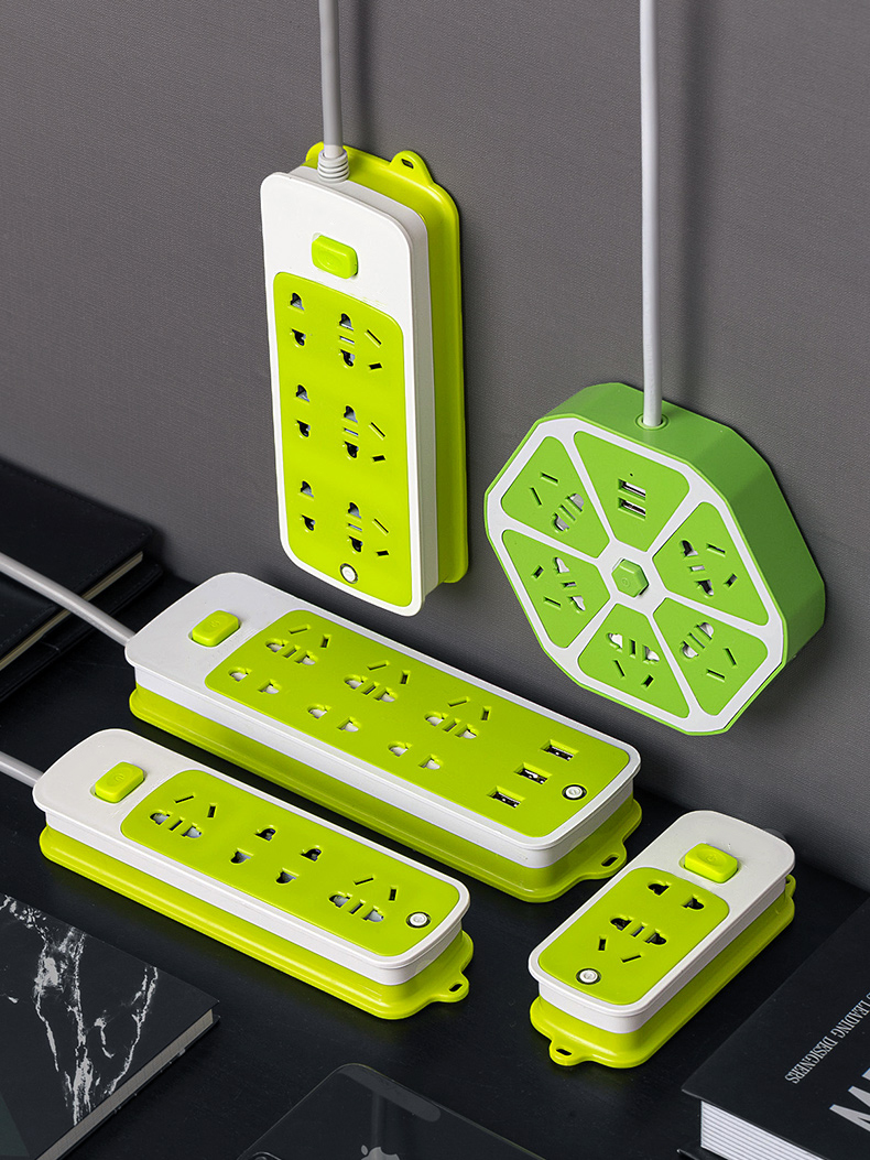 Smart socket USB porous extension cable plug strip with long-term home office extension cable multi-function power plug board