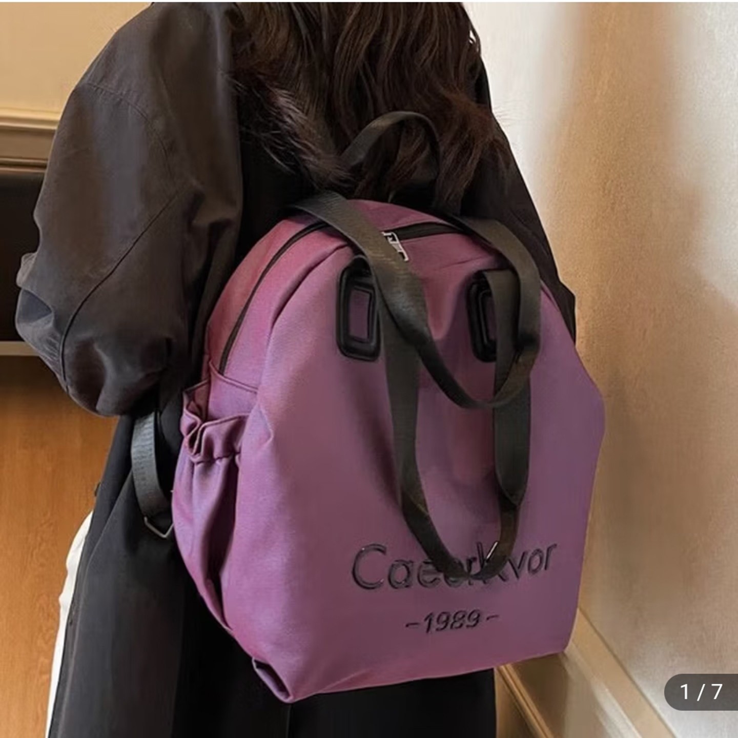CaeorKvor双肩包2026款女士旅行托特包柒只蚁服饰女包单肩斜挎a4