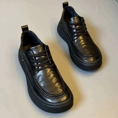 泽洋严选真皮休闲皮鞋2025新款男士鞋子一脚蹬男鞋开车软底豆a11