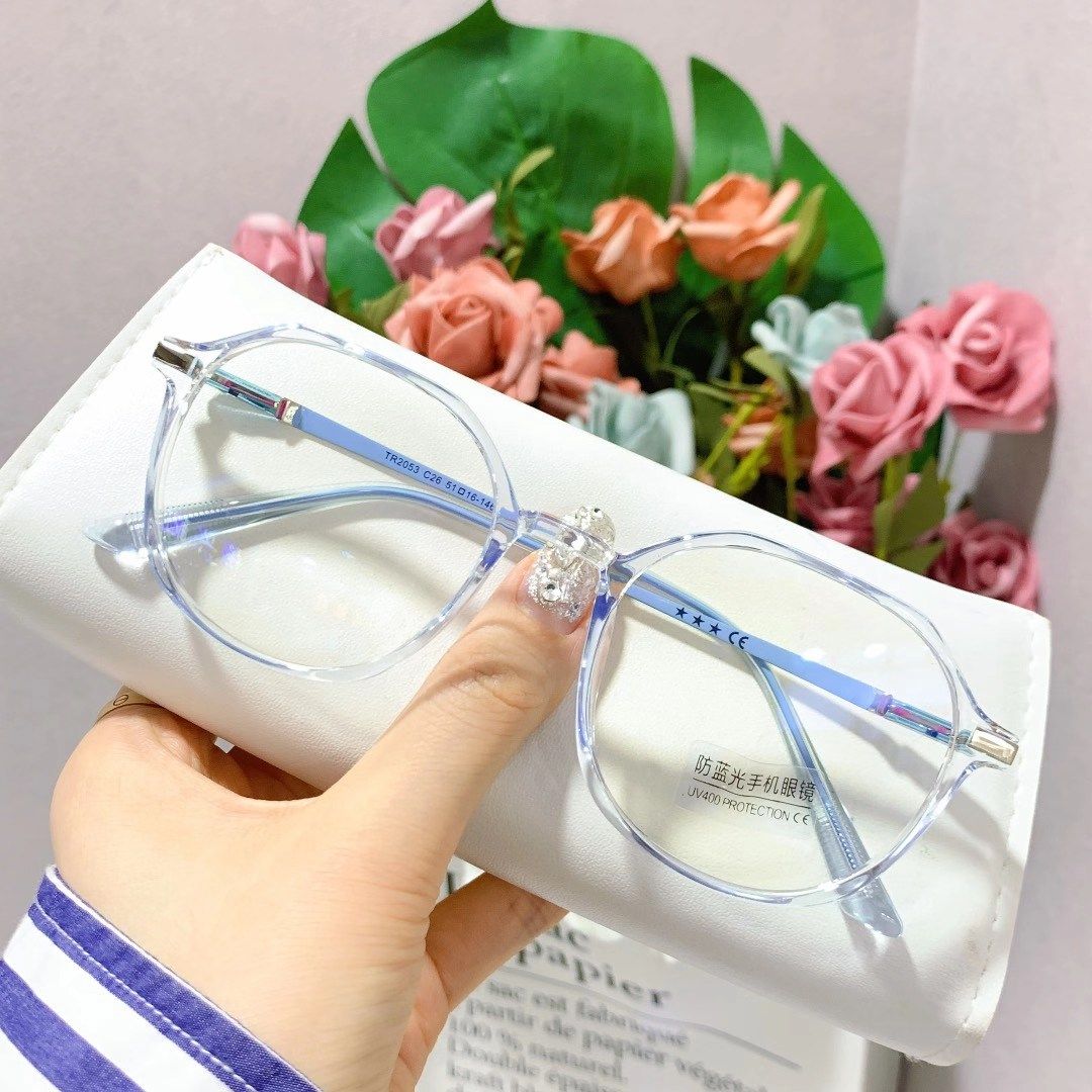 眼镜框透明女小红书可配度数