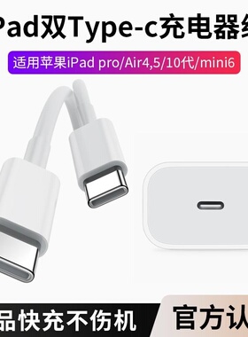 适用iPadmini6代ipad10代A2568数据线A2569充电线A2567充电器A2696快充头A2757 A2777冲电ipadpro11/12.9i