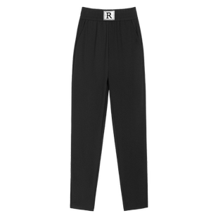 哈伦裤女2025新款中年妈妈大码裤子小个子九分女裤秋冬款加绒长裤