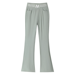 冰丝喇叭裤女夏季薄款2026新款爆款阔腿休闲女裤夏天九分微喇裤子