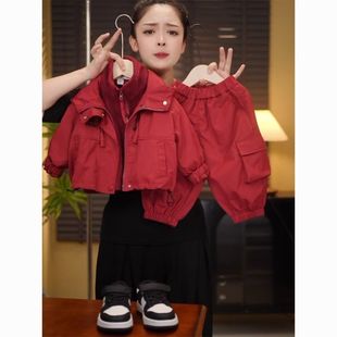 安阳童装新款三件套冲锋衣男女童秋冬款套装带帽休闲宝宝洋气外套