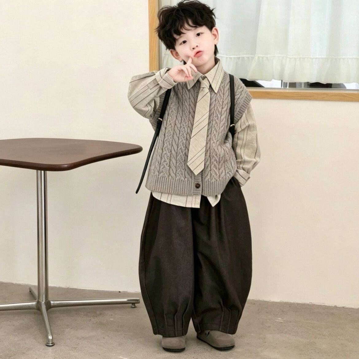 安阳童装韩版男童秋装套