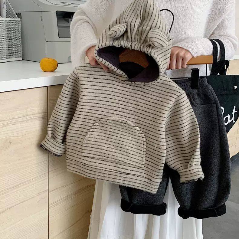 安阳童装男童加绒加厚套装2025新款儿童冬装两件套男宝连帽卫衣裤,童装/婴儿装/亲子装,套装,淘宝优惠券,粉丝福利购,淘宝优惠卷