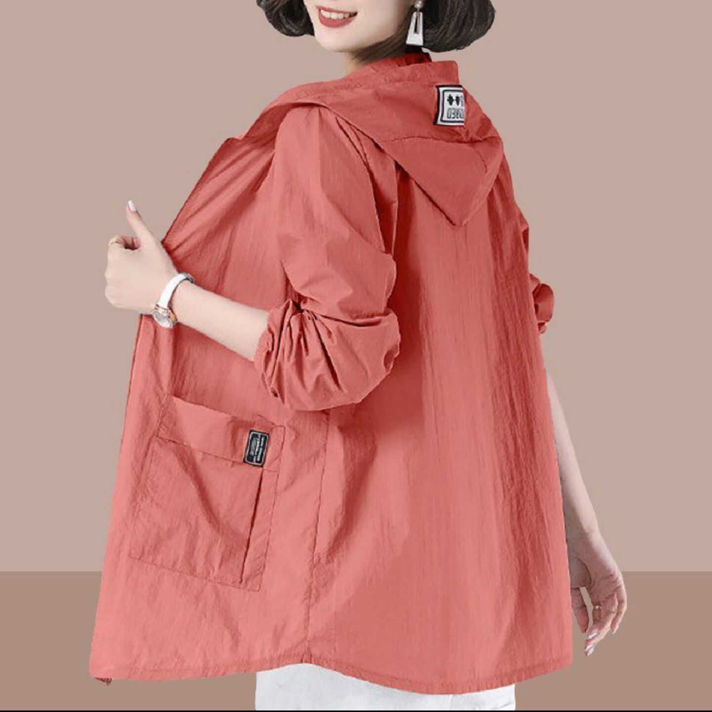 淳禄女装2026新款大码防晒衣夏季女士长袖透气防晒服妈妈装外套a5