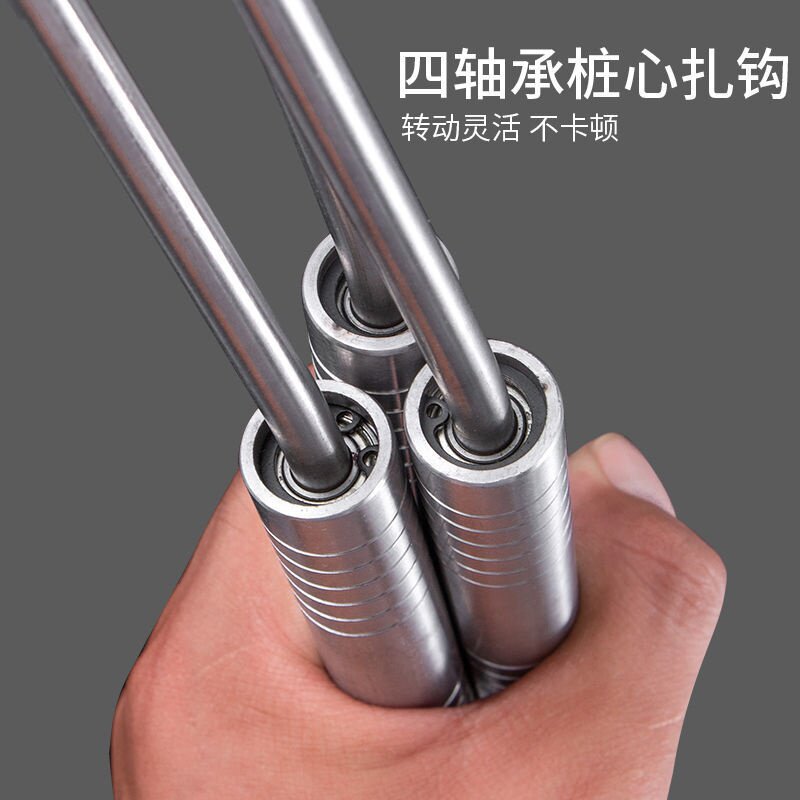扎四新款工人钩钢筋钩扎钢筋工扎钩绑钢螺纹芯扎钩钢筋轴承丝钩桩