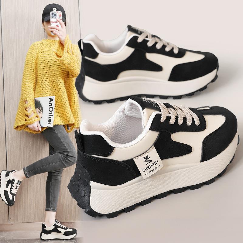 福建晋江品牌女鞋2025春季新款帕拉鞋女士软底运动鞋透气休闲鞋子