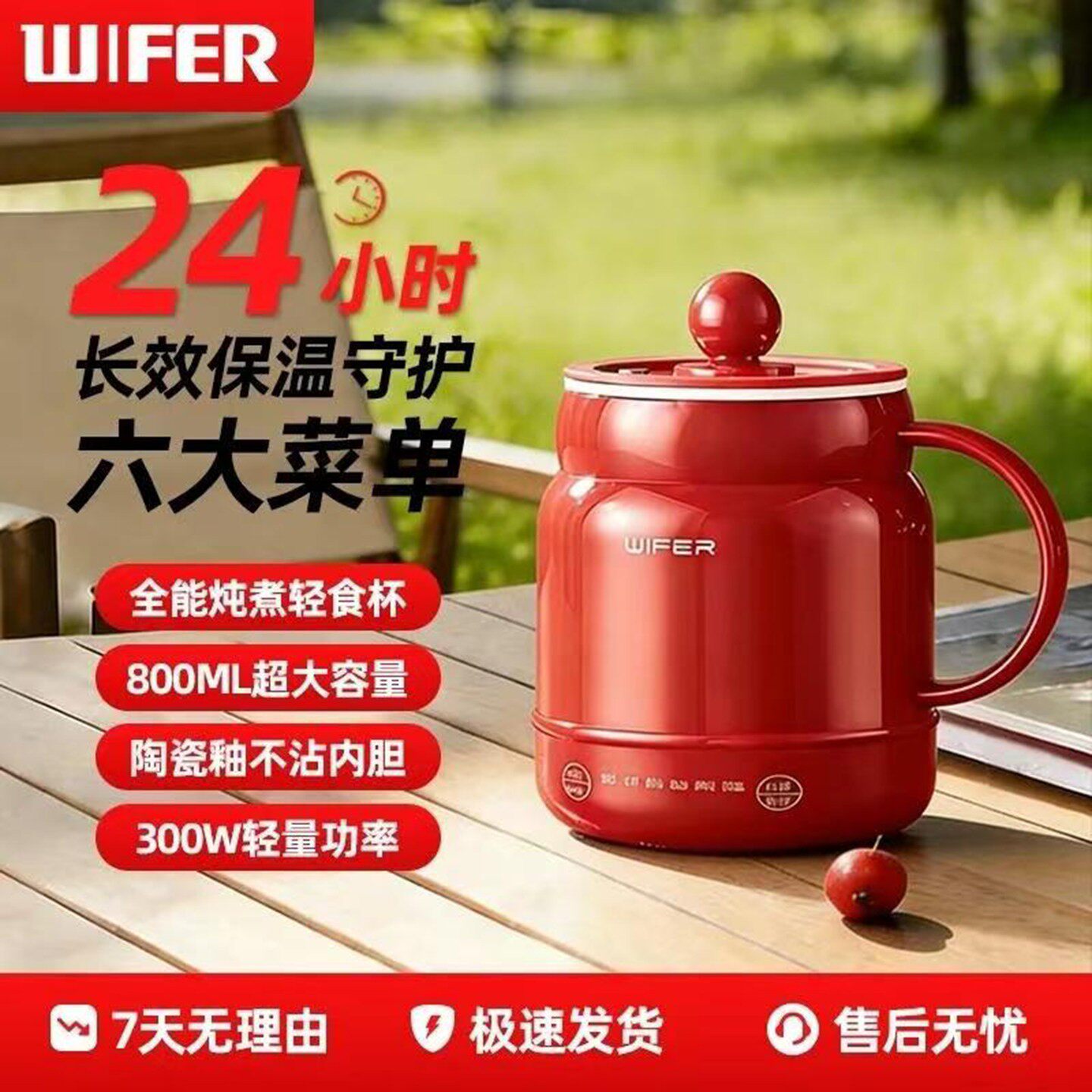 德国品质电煮杯恒之智多功能炖煮杯便携轻食杯热奶电炖杯养生杯a5