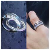 SEVENTEEN十周年团戒叠戴尾戒气质轻奢时尚 百搭拉克纪念指环周边