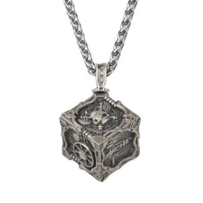 机械教筹算骰 战锤40K周边主题银饰吊坠2025个性原创复古好友礼物