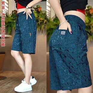 百搭宽松透气提花沙滩a7 直筒休闲短裤 芸菲汇冰丝五分裤 男2026夏季