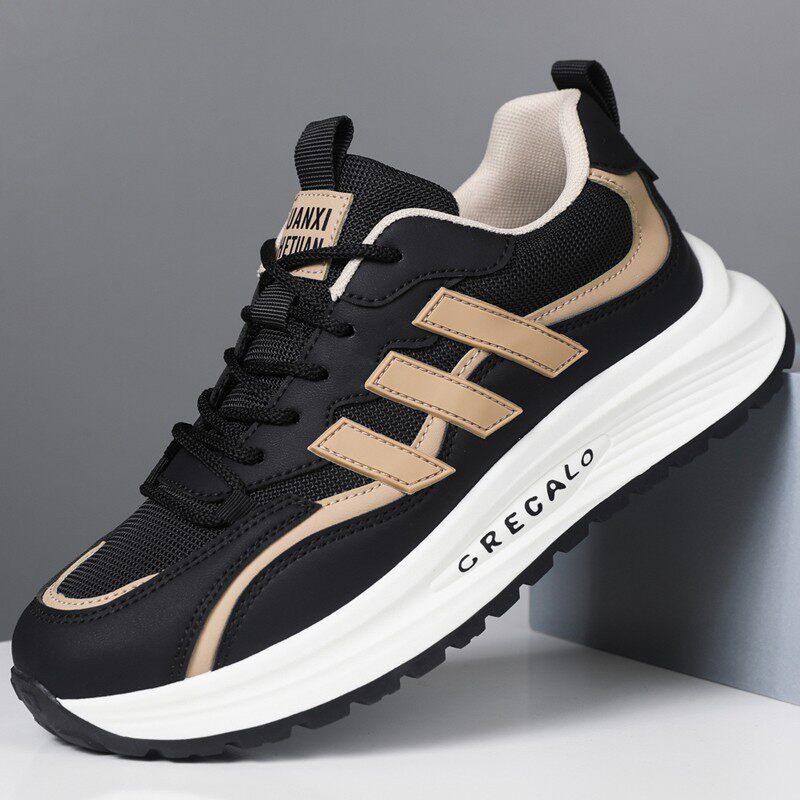 YUANXISHETUAN/原熙男鞋秋冬季双网潮流百搭跑步韩版厚底运动鞋a8