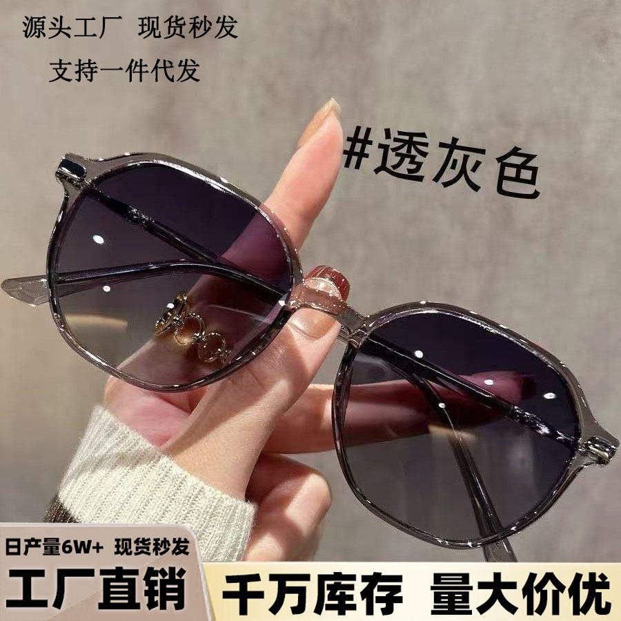燕乐墨镜2026新款俄罗斯大白鲨偏光太阳镜女时尚防紫外线防晒眼a6