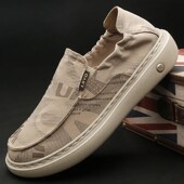 印花软底懒人冰丝布a2 轻便一脚蹬休闲鞋 谦优男鞋 2616透气痞帅布鞋