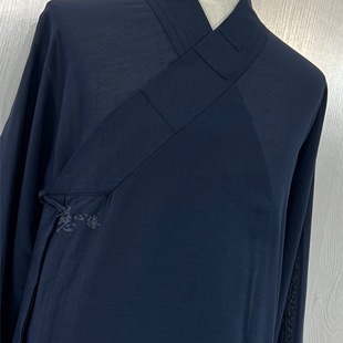超薄新款 慈心缘夏季 道服透气垂顺凉爽得罗鹤氅道袍短袍法衣道士服