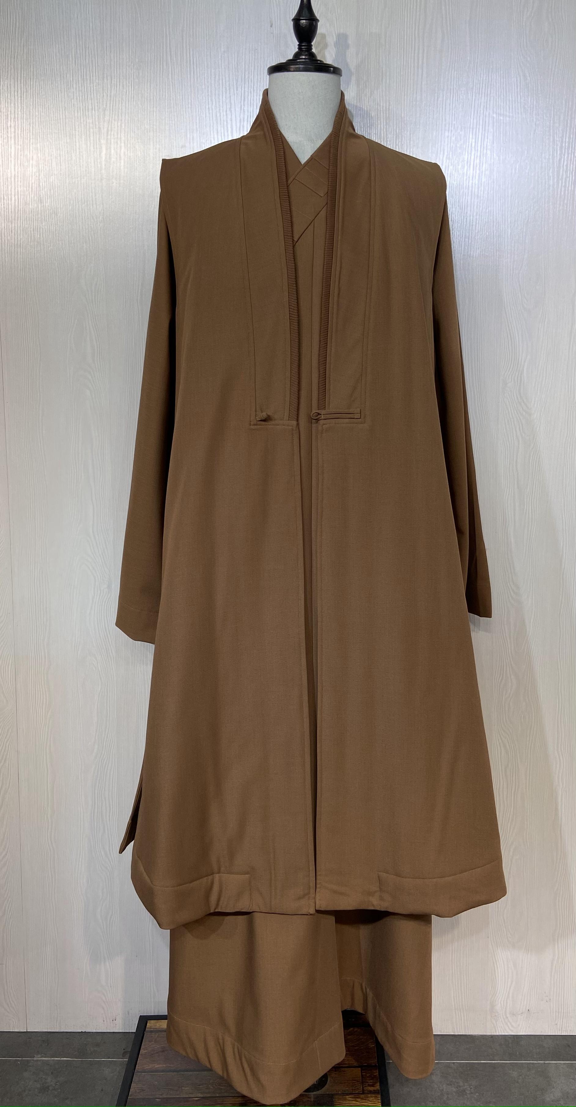 秋冬羽绒丝保暖长马甲慈心缘宗觉