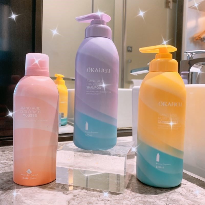 李佳推荐琦洗发水香味持久留香慕斯泡泡沐浴露套装控油洗头膏男女