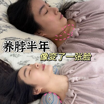 好体态的关键我悟了!荞麦三角枕护颈椎助睡眠牵引枕头反弓变直枕