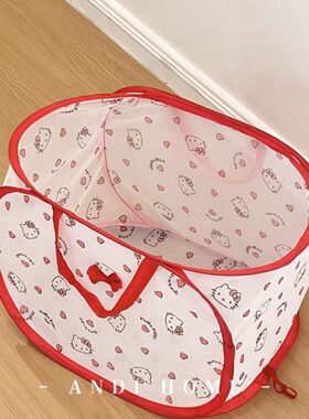 hellokitty脏衣篮家用可折叠高颜值浴室脏衣篓脏衣服玩具收纳筐子