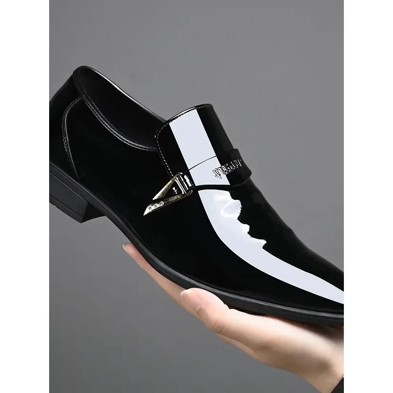 杰亚鞋服爆款男士时尚百搭商务经典正装四季皮鞋潮流休闲皮男a77