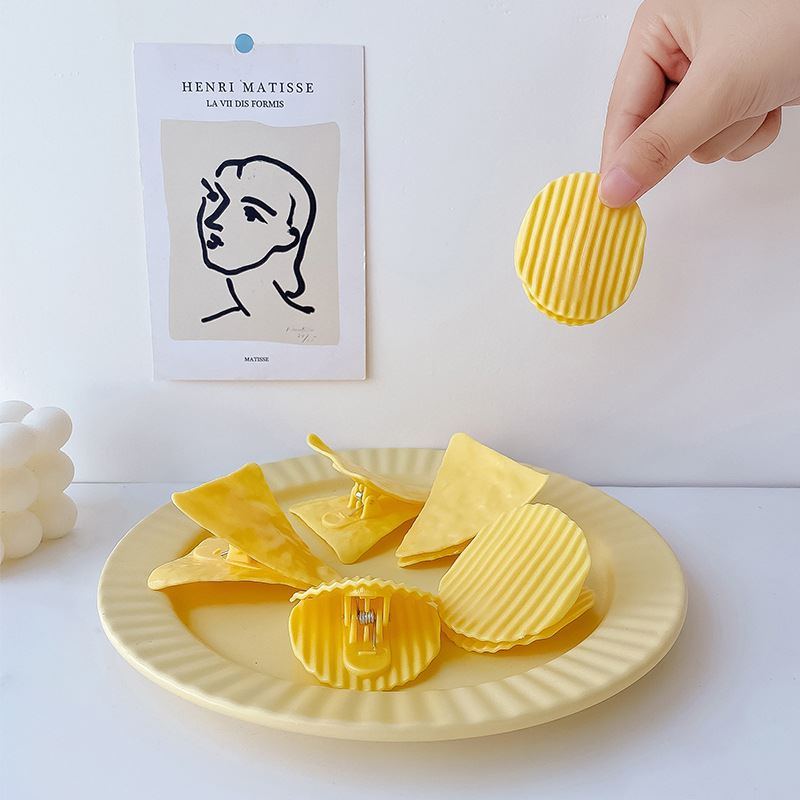 。减压薯片夹子 ins可风爱创意封口夹学生试卷收纳夹零食食品密封
