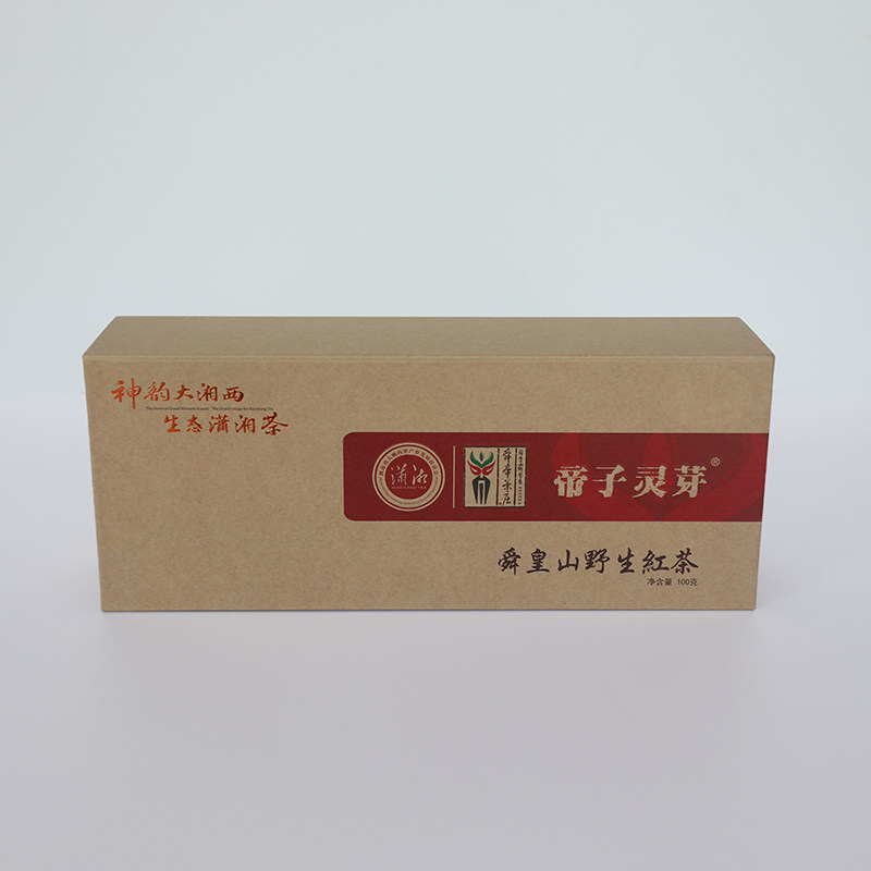 正宗【帝子灵芽】舜皇山野生红茶金毫礼盒装花蜜香100克一件包邮