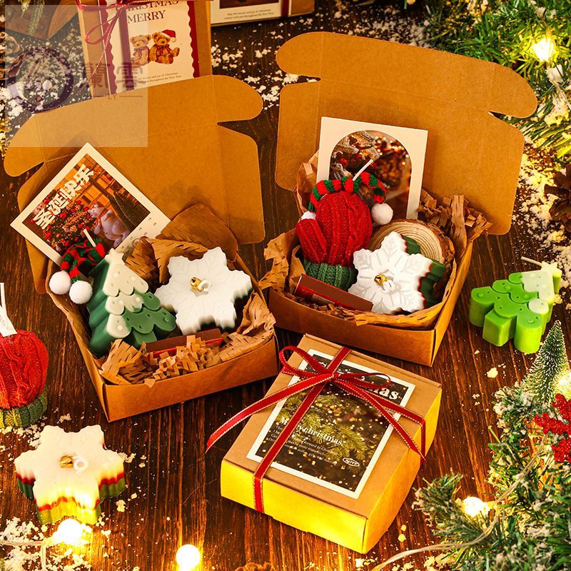 圣诞香薰蜡烛礼物创意圣诞树姜饼人香氛蜡烛礼盒伴手礼物candle