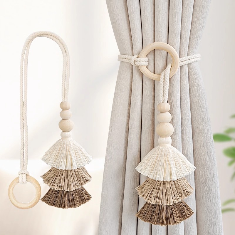 窗帘扣绑带免打孔扎束带挂绳流苏