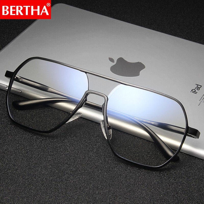 新贝尔莎BERTHA变色防蓝光眼镜男抗蓝光防辐射平光电脑护目镜飞品