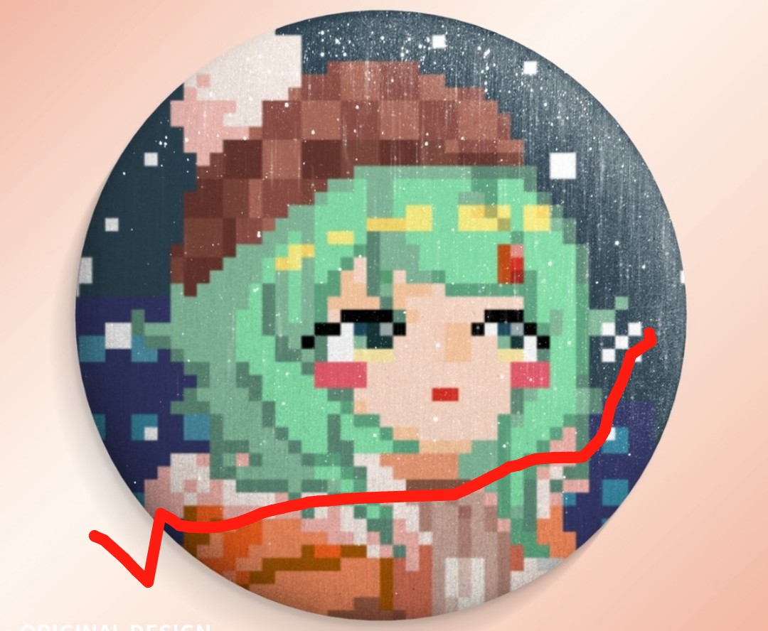 【同人】gumi冬服雪夜吧唧徽章谷子像素风 v家虚拟歌手周边