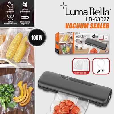 跨境LumaBella63027真空机食品保鲜机真空封口机VACUUM SEALER