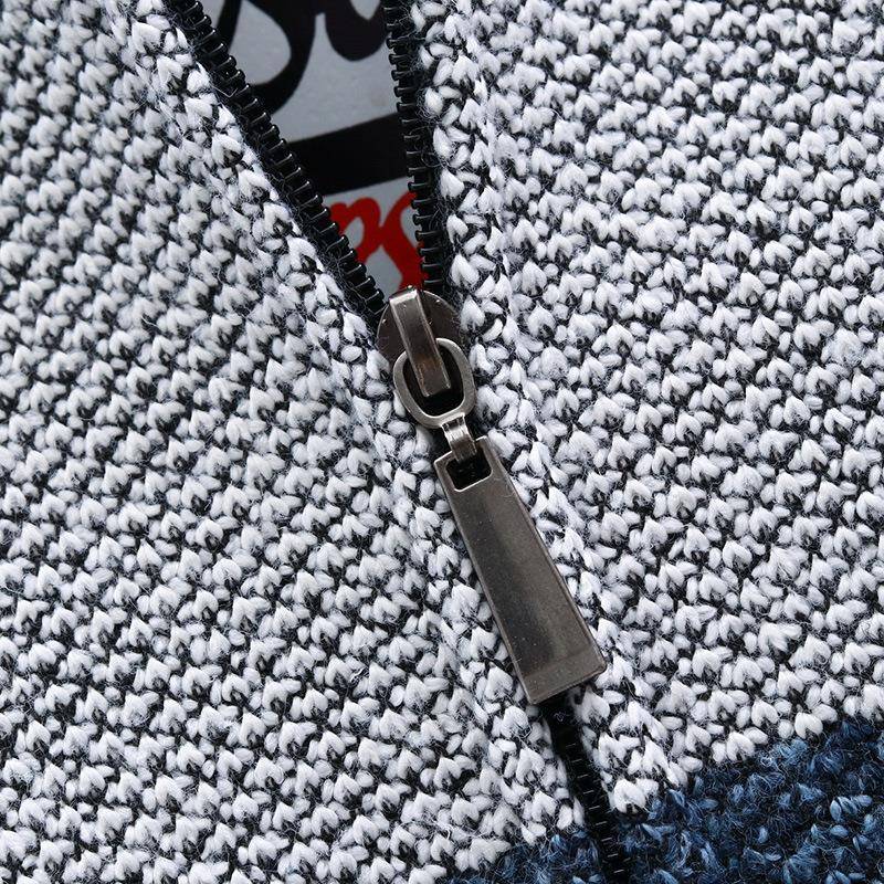 跨境新款外套男青年针织衫韩版休闲开衫毛衣薄款上衣男春秋季