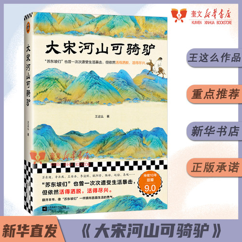 《大宋河山可骑驴》王这么 苏东坡们也曾一次次遭受生活暴击但依然活得洒脱尽兴 宋代历史人物传记经典故事图书读本 新华书店正版