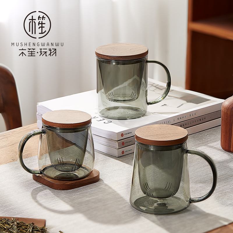 木笙玩物茶杯玻璃个人专用