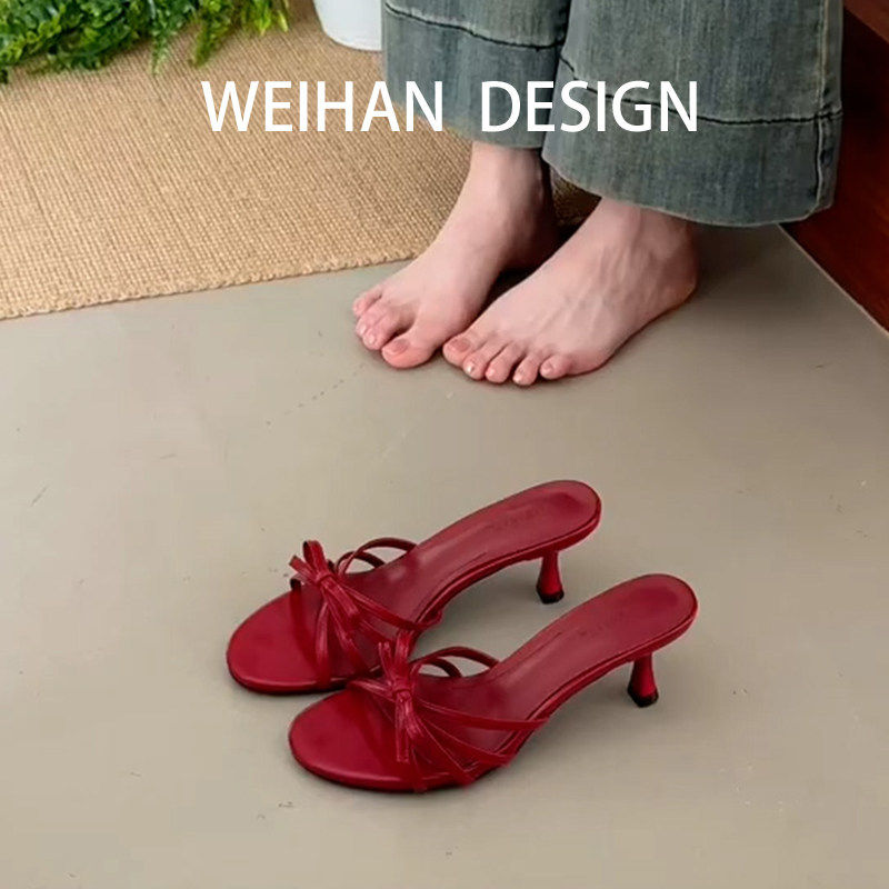 羊皮版!法式复古红色蝴