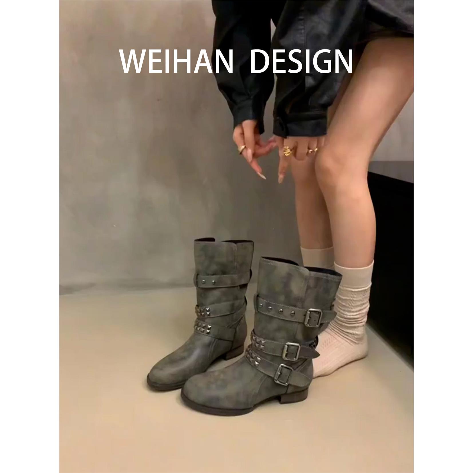 羊皮版!朋克风铆钉皮带