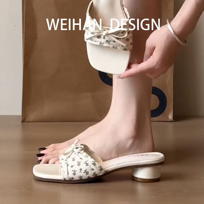 羊皮版！韩系碎花蝴蝶结