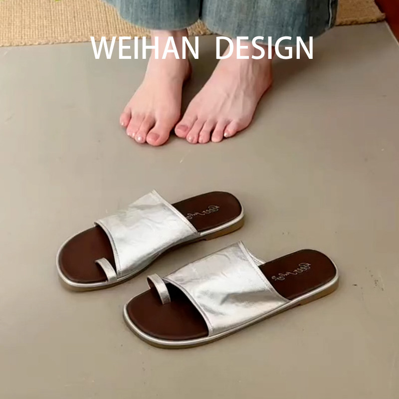 羊皮版!小众银色套趾一