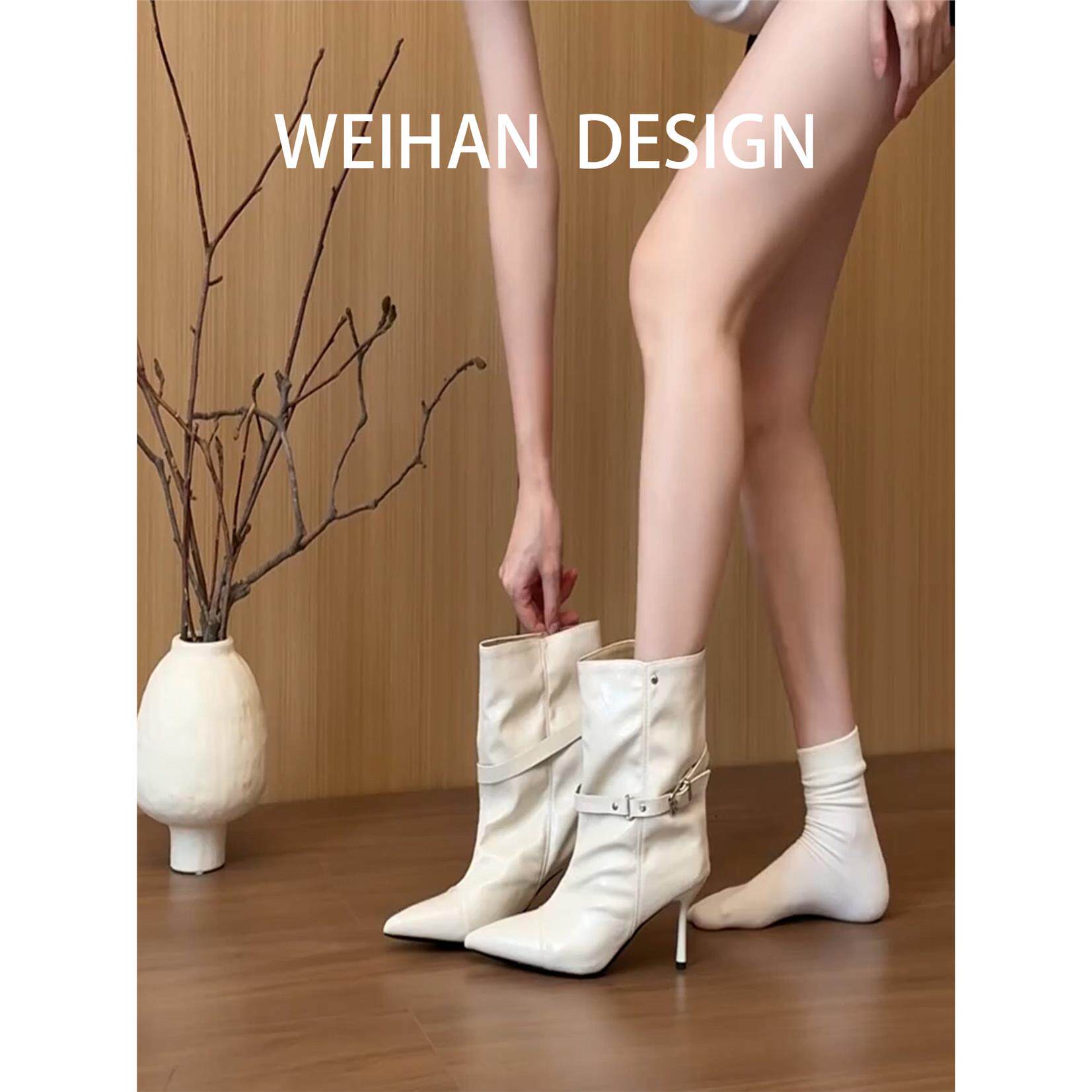 羊皮版!韩系御姐风白色