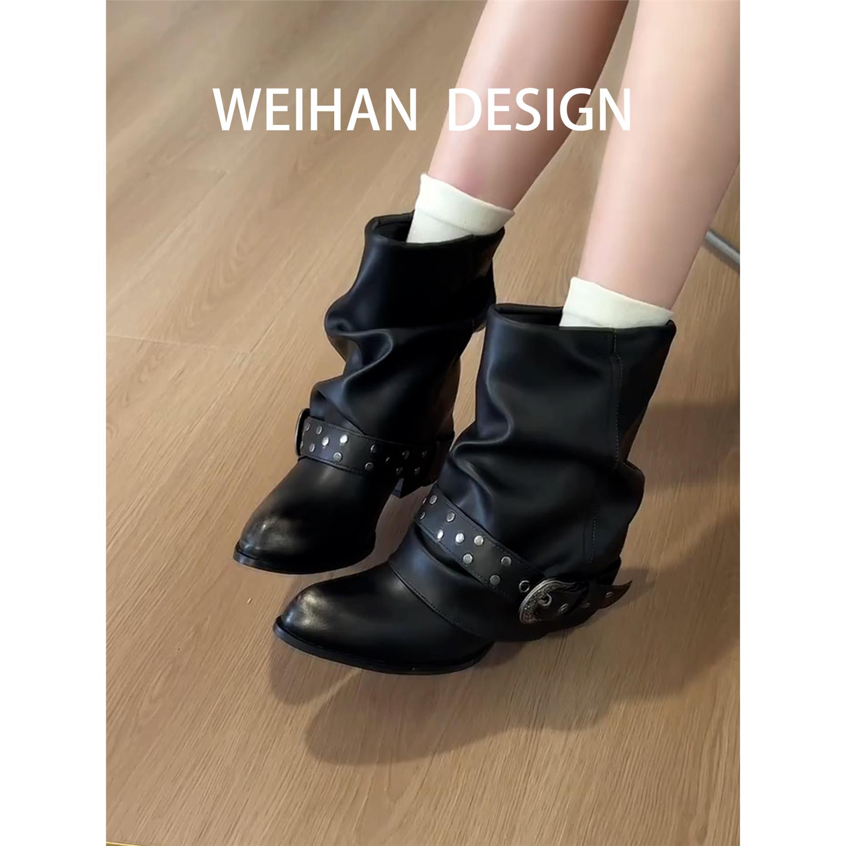 羊皮版!欧美复古风圆头